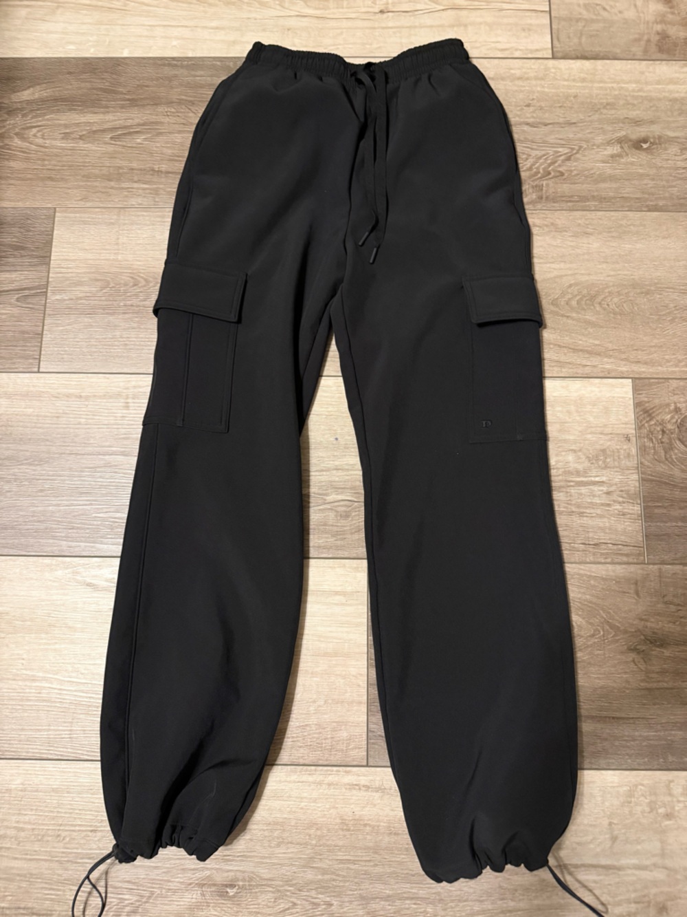 PINK Victoria's Secret Black Cargo Jogger Pants Insulated